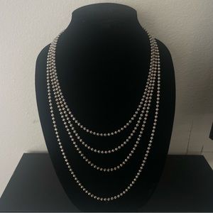 Sterling Silver - 4mm moon cut chain